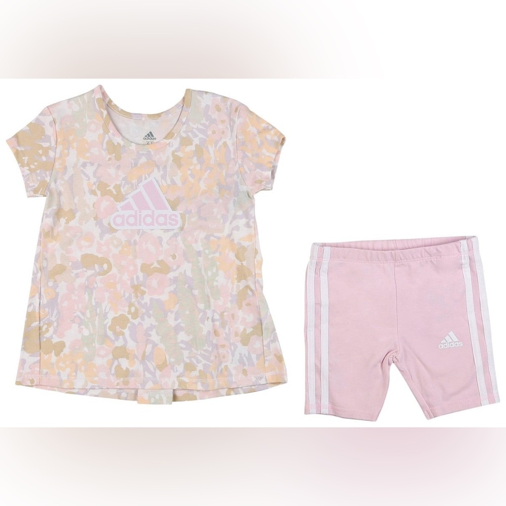 Adidas Baby Girls Active 2 Pc Shorts Set 12m